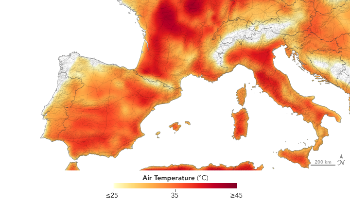 One of the heatwave of summer 2025