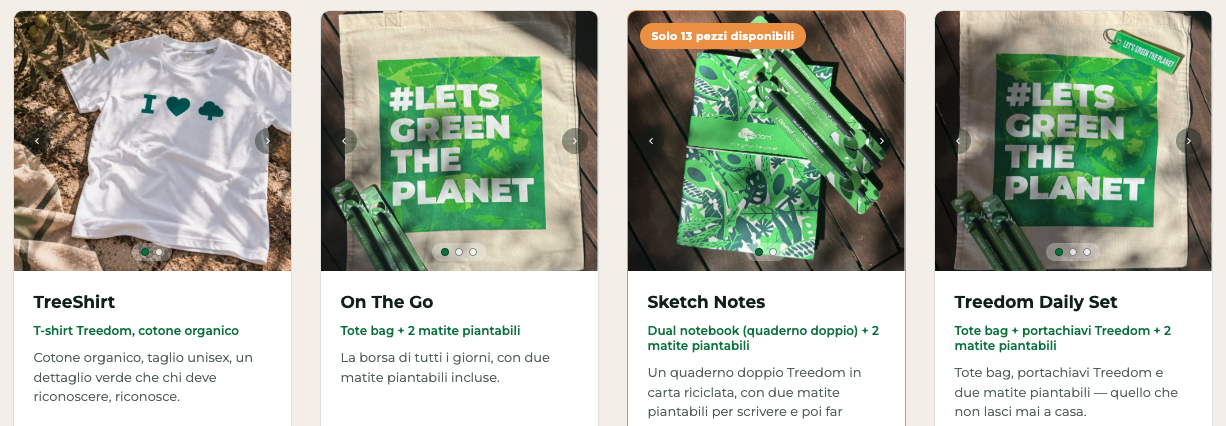 treedom merchandising